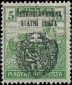 Hungarian Reaper Stamp ovpr. ÄESKOSLOVENSKĂ STĂTNĂ POĆ TA